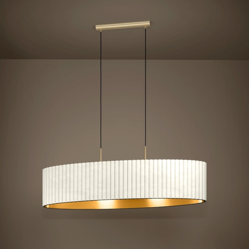 Eglo - Luster na sajli 2xE27/40W/230V bela