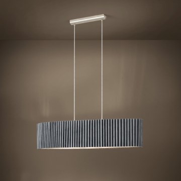Eglo - Luster na sajli 2xE27/40W/230V sivo