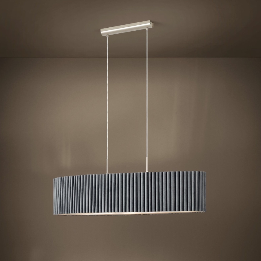 Eglo - Luster na sajli 2xE27/40W/230V sivo
