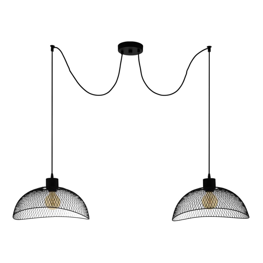 Eglo - Luster na sajli 2xE27/60W/230V pauk