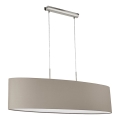 Eglo - Luster na sajli 2xE27/60W/230V taupe