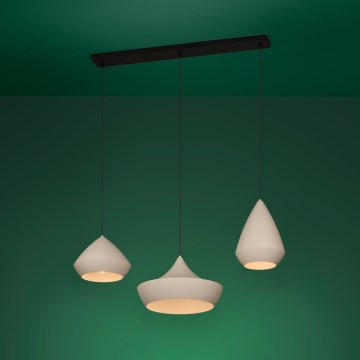Eglo - Luster na sajli 3xE27/28W/230V bež