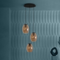 Eglo - Luster na sajli 3xE27/40W/230V braon