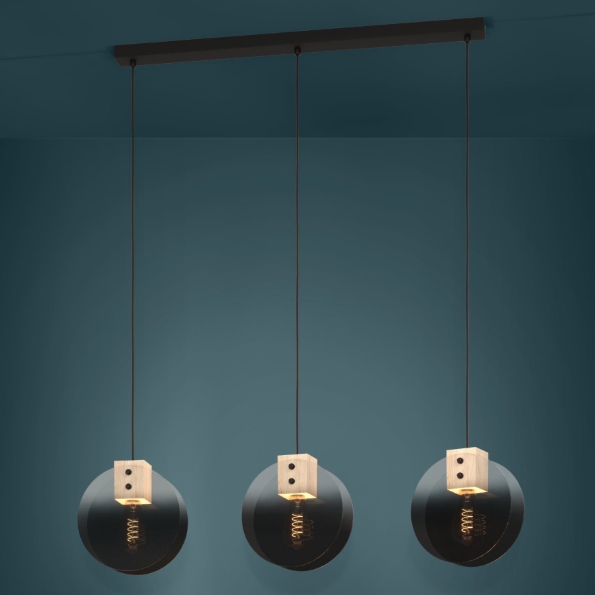 Eglo - Luster na sajli 3xE27/40W/230V dimno