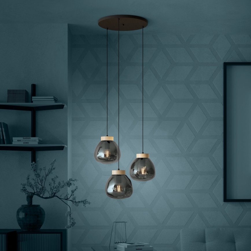 Eglo - Luster na sajli 3xE27/40W/230V dimno