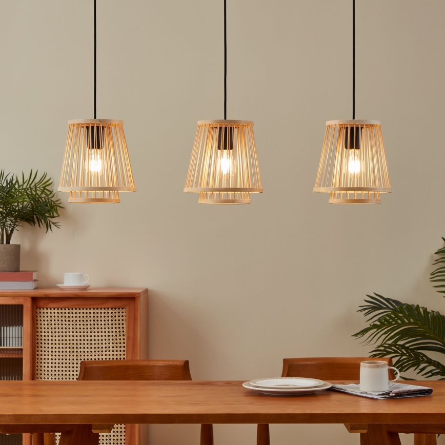 Eglo - Luster na sajli 3xE27/40W/230V