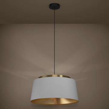 Eglo - Luster na sajli 3xE27/40W/230V sivo/zlatna