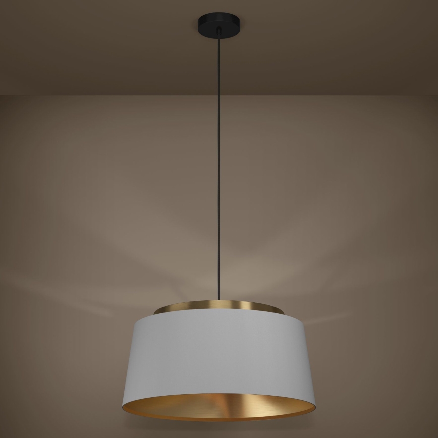 Eglo - Luster na sajli 3xE27/40W/230V sivo/zlatna