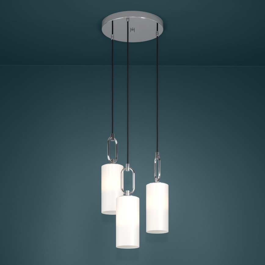 Eglo - Luster na sajli 3xE27/40W/230V sjajni hrom