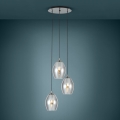 Eglo - Luster na sajli 3xE27/60W/230V zadimljeno