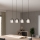 Eglo - Luster na sajli 4xE27/28W/230V sivo