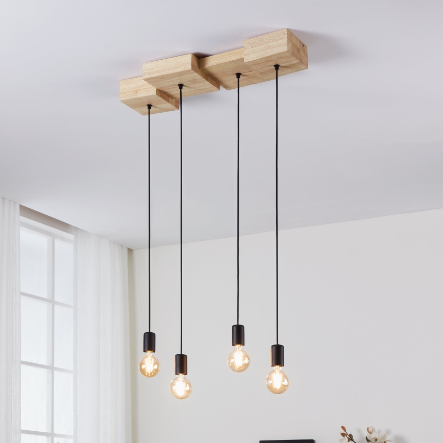 Eglo - Luster na sajli 4xE27/40W/230V