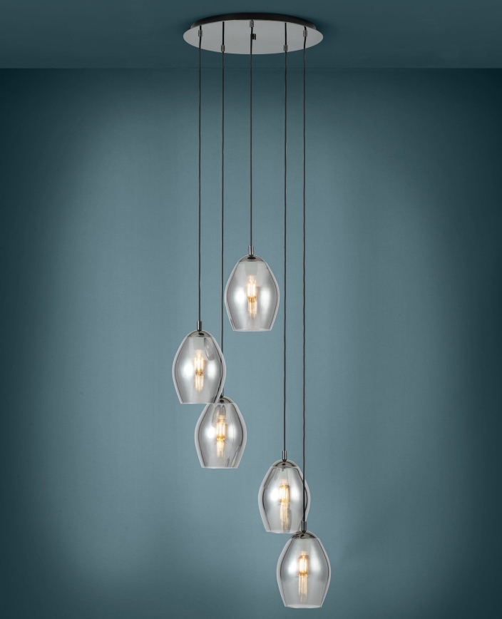 Eglo - Luster na sajli 5xE27/60W/230V