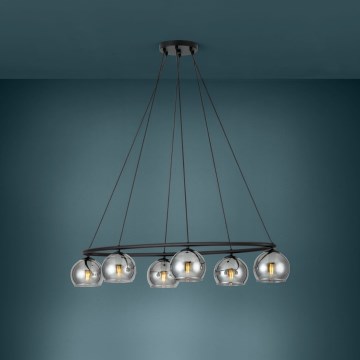 Eglo - Luster na sajli 6xE14/25W/230V