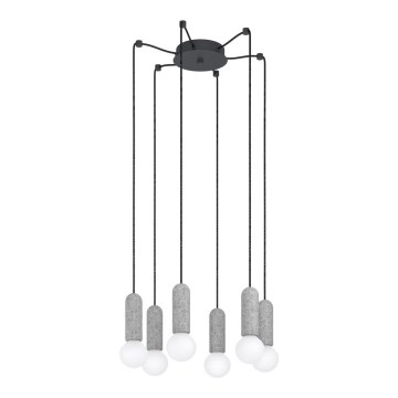 Eglo - Luster na sajli 6xE27/40W/230V pauk