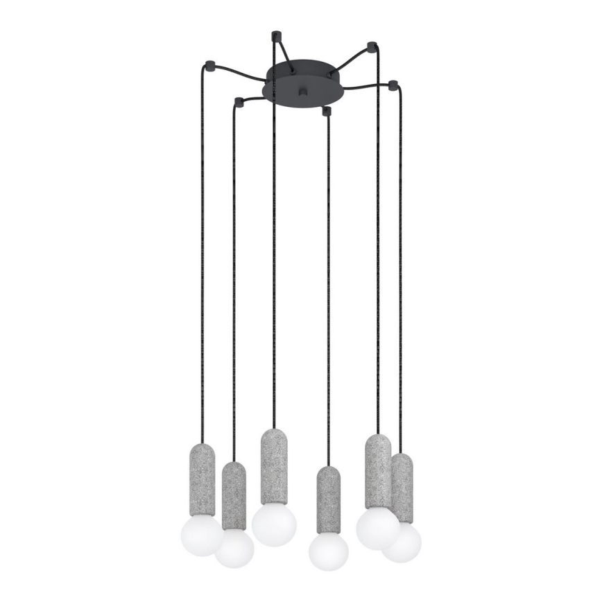 Eglo - Luster na sajli 6xE27/40W/230V pauk