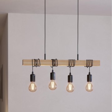 Eglo - Luster na sajli TOWNSHEND 4xE27/60W/230V