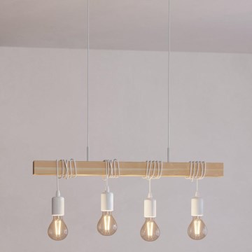 Eglo - Luster na sajli TOWNSHEND 4xE27/60W/230V
