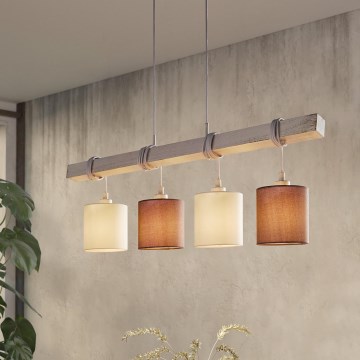 Eglo - Luster na sajli TOWNSHEND 4xE27/60W/230V