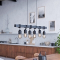 Eglo - Luster na sajli TOWNSHEND 6xE27/60W/230V - FSC sertifikovano