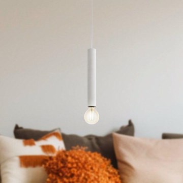 Eglo - Luster na sajli za šinski sastav 1xE27/40W/230V bela