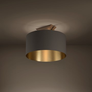 Eglo - Plafonjera 1xE27/40W/230V braon/zlatna