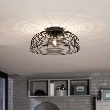 Eglo - Plafonjera 1xE27/40W/230V crno