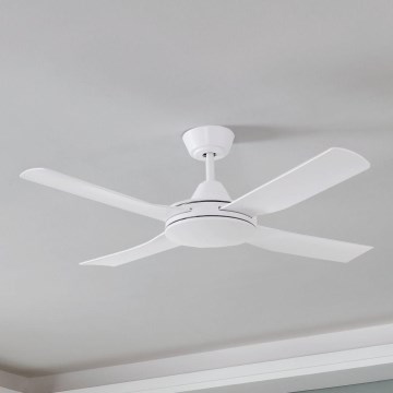 Eglo - Plafonski ventilator 52W/230V + Daljinski upravljač bela