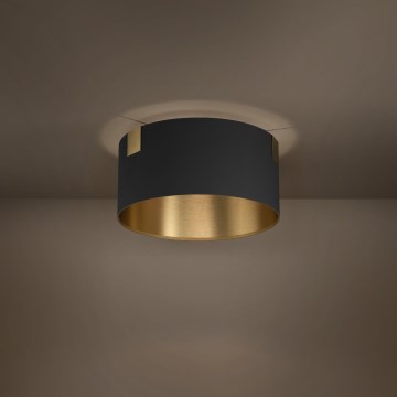 Eglo - Plafonsko svetlo 1xE27/40W/230V crno/zlatno