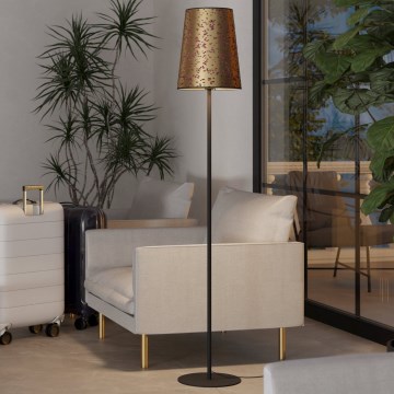 Eglo - Podna lampa 1xE27/25W/230V zlatna/roze