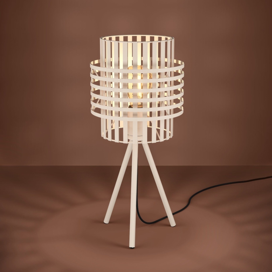 Eglo - Podna lampa 1xE27/40W/230V kremasta
