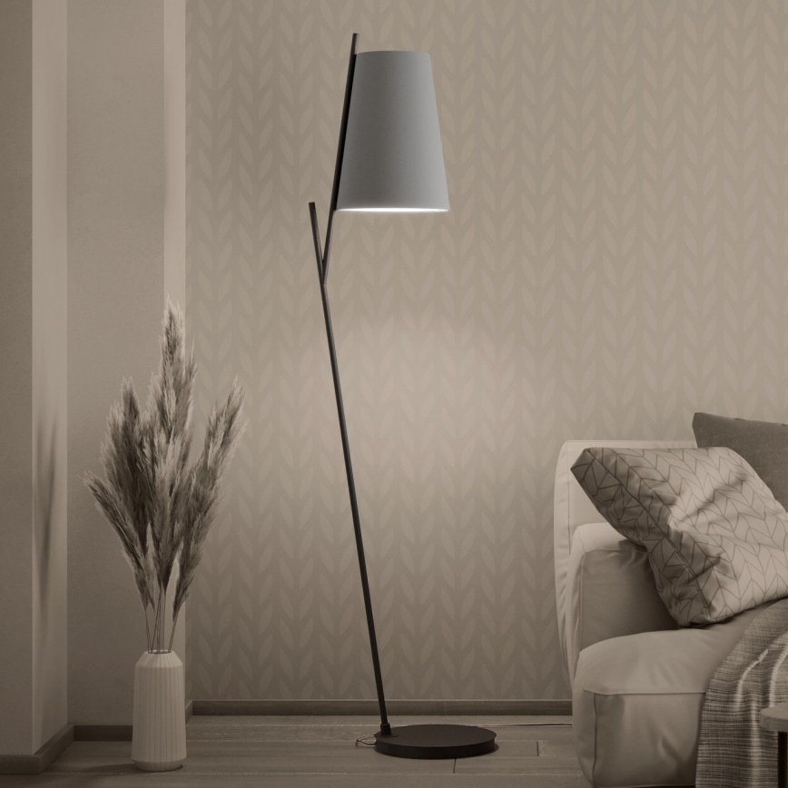 Eglo - Podna lampa 1xE27/40W/230V sivo