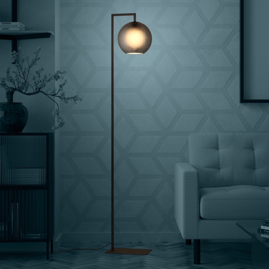 Eglo - Podna lampa 1xE27/40W/230V sivo