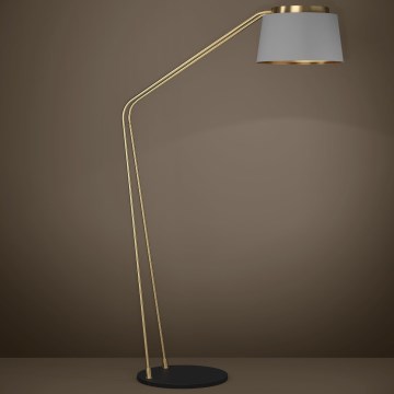 Eglo - Podna lampa 1xE27/40W/230V sivo/zlatna