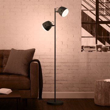 Eglo - Podna lampa 2xE27/28W/230V crno
