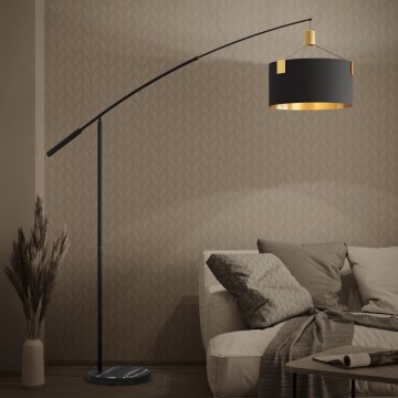 Eglo - Podna lampa 3xE27/40W/230V crno/zlatna