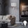 Eglo - Podna LED lampa TUNJA 1xE27/60W/230V + LED/2,1W pr. 38 cm krom/bela