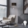Eglo - Podna LED lampa TUNJA 1xE27/60W/230V + LED/2,1W pr. 38 cm krom/braon