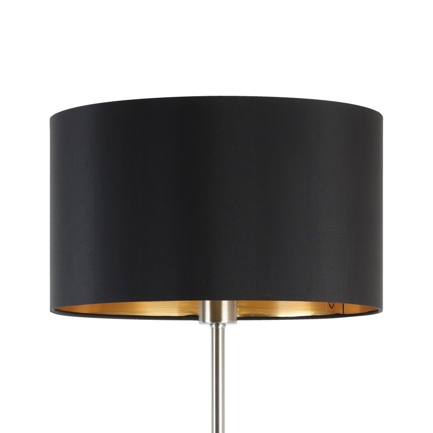Eglo - Podna LED lampa TUNJA 1xE27/60W/230V mat krom/crno