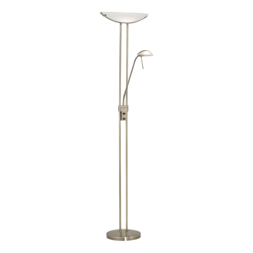 EGLO - Prigušiva podna lampa BAYA 1xR7s/230W + 1xG9/33W bronzana