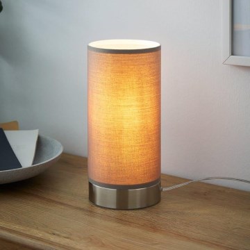 Eglo - Prigušiva stona lampa 1xE27/40W/230V taupe
