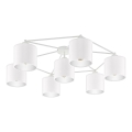 Eglo - Prikačeni luster 7xE27/40W/230V bela