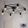 Eglo - Prikačeni luster 7xE27/60W/230V crno