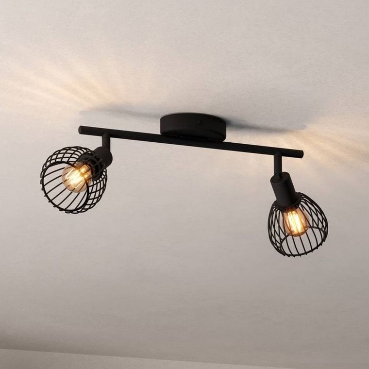 Eglo - Reflektorska lampa 2xE14/40W/230V crno