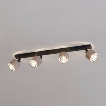 Eglo - Reflektorska lampa 4xE14/40W/230V crno/bež