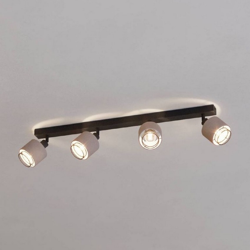 Eglo - Reflektorska lampa 4xE14/40W/230V crno/bež