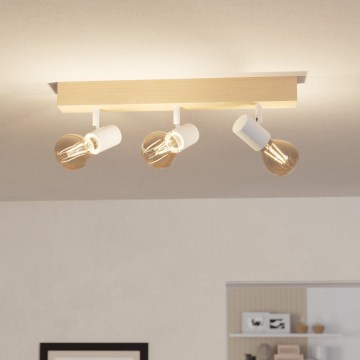 Eglo - Reflektorska lampa TOWNSHEND 3xE27/60W/230V - FSC sertifikovano