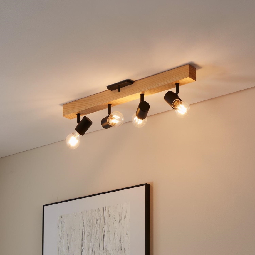 Eglo - Reflektorska lampa TOWNSHEND 4xE27/10W/230V