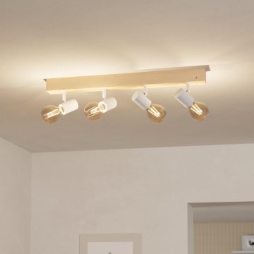 Eglo - Reflektorska lampa TOWNSHEND 4xE27/60W/230V - FSC sertifikovano