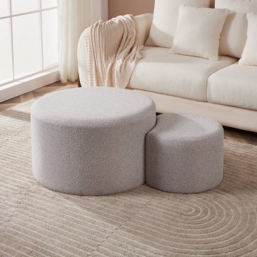 Eglo - Set 2x Hoklica sivo